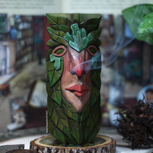 Load image into Gallery viewer, MADE TO ORDER Forest Being - Hand Carved Incense Spirit 6x4 in.
