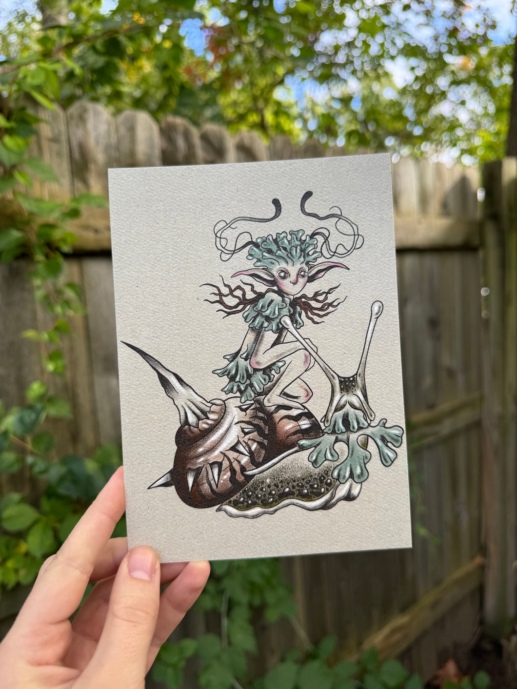 the lichen fae & the noble steed 5 x 7 print