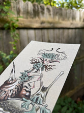 Load image into Gallery viewer, the lichen fae &amp; the noble steed 5 x 7 print
