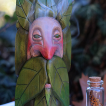 Load image into Gallery viewer, Leafy Incense Spirit - Wood Spirit 6x4 in.
