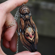 Load image into Gallery viewer, MADE TO ORDER - Winged Embrace Pendant with Labradorite

