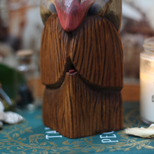 Load image into Gallery viewer, Hawthorn the Incense Spirit - Hand Carved Wood Spirit 8x4 in.
