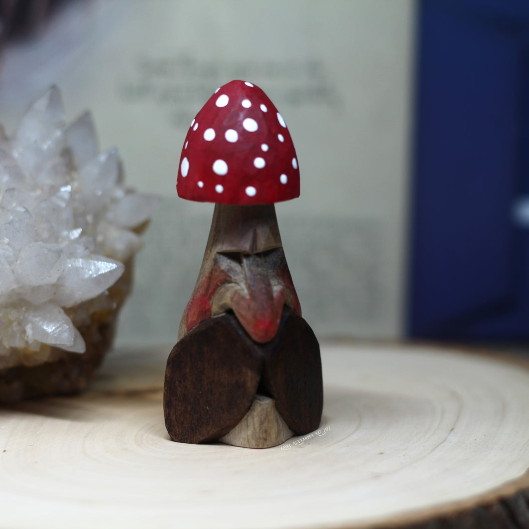 Mystery Mini Mushroom Spirit - One Made to Order 3 inch Spirit